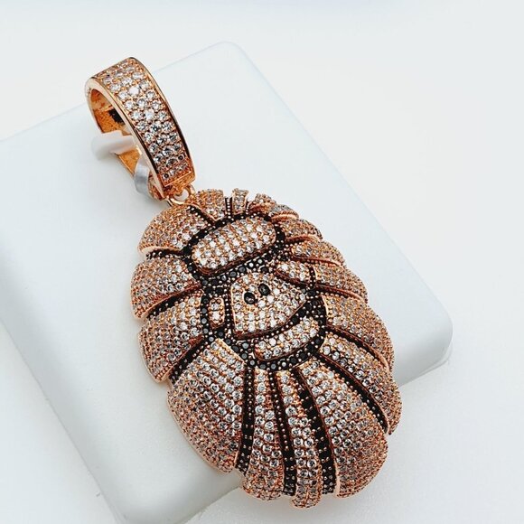 "14K Gold Plated Cubic Zircon Pendant, INUS1BR200 - Picture 6 of 9